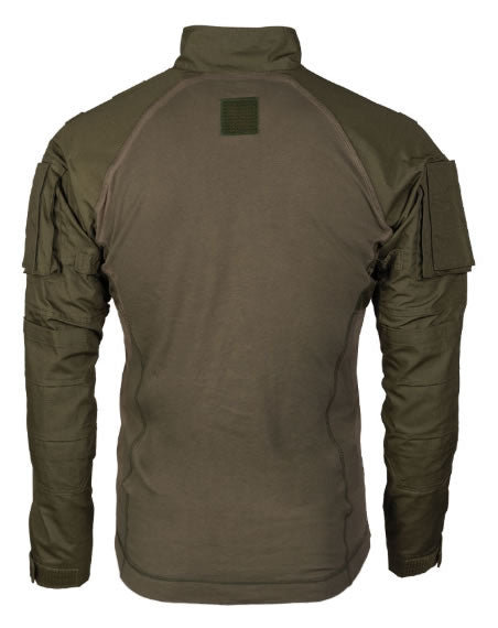 Bluză Tactică Mil-Tec Field Shirt 2.0 – vedere din spate cu panou velcro pe guler