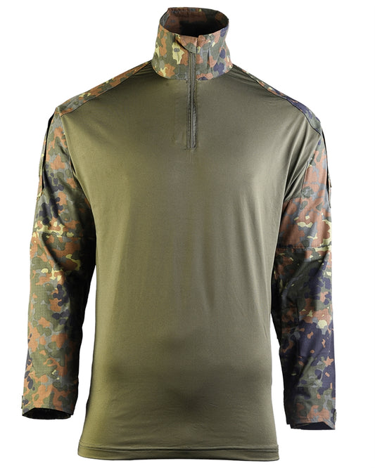Bluză Tactică Mil-Tec Field Shirt – Mâneci Rip-Stop, Flecktarn