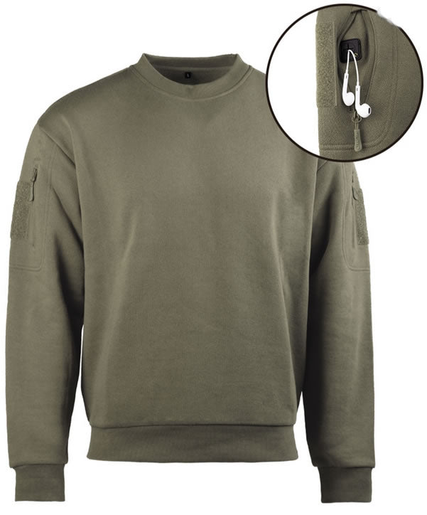 Bluză Tactică Ranger Green cu Guler Rotund – Funcționalitate și Confort Militar