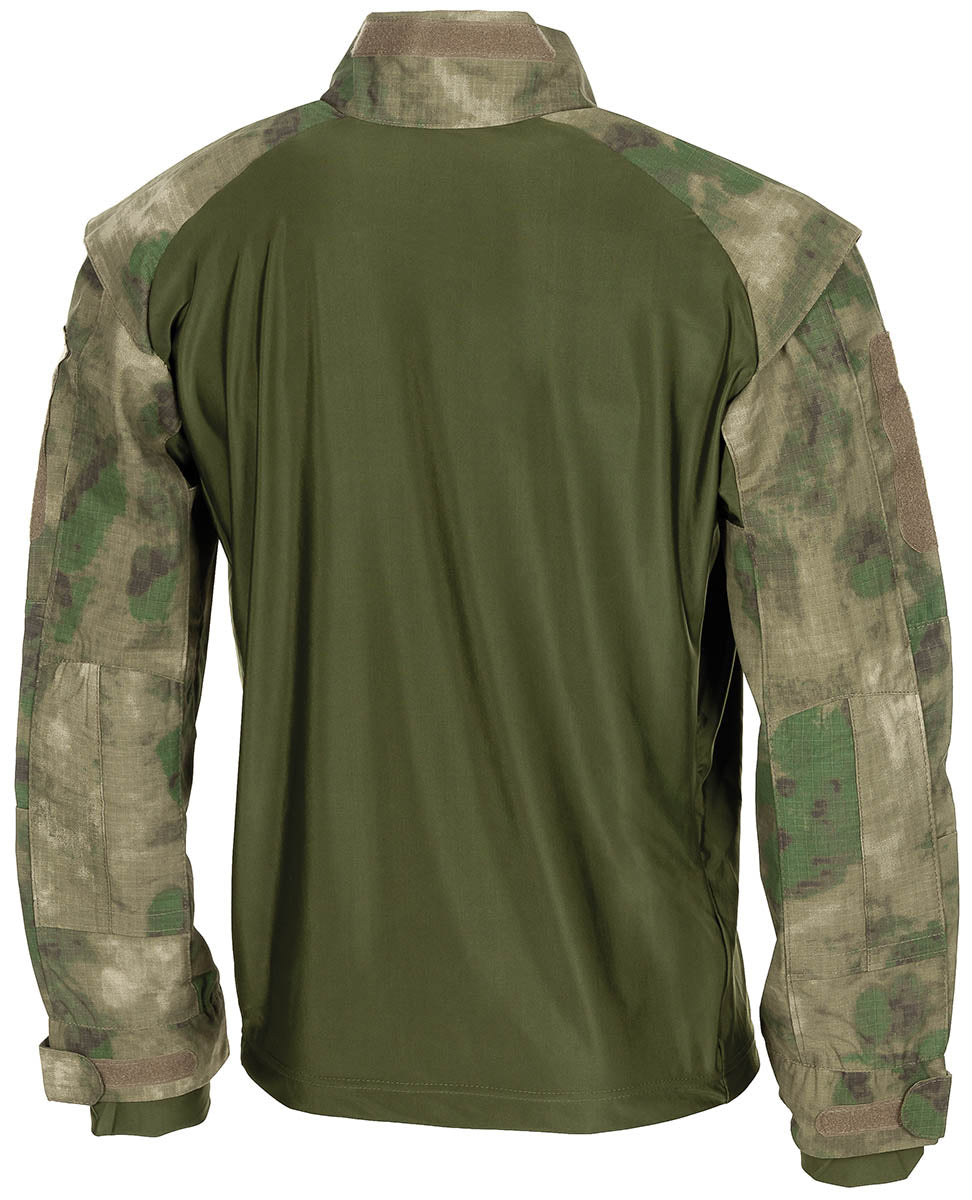 Bluză Tactică US HDT-camo FG MFHProfessional - Guler fermoar, Buzunare cot