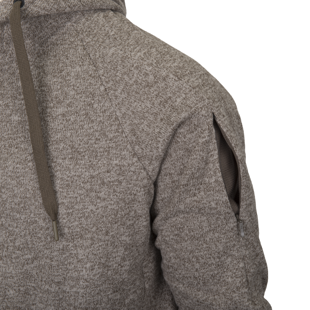 Bluză Tacticală cu Glugă Helikon-Tex Covert FullZip Melange Roșu