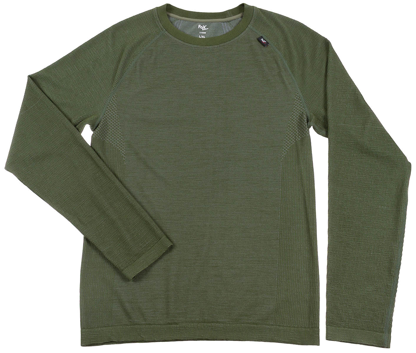 Bluză Termică Merino 50 Oliv FoxOutdoor - 50% Lână Merino, Termo-regulator