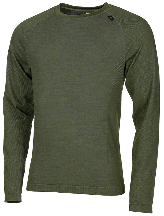 Bluză Termică Merino 50 Oliv FoxOutdoor - 50% Lână Merino, Termo-regulator