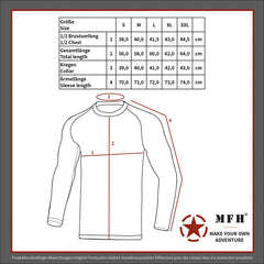 Bluză Termică Thermo-Funktions Langarm Negru FoxOutdoor - Extra Călduroasă, 4-Way Stretch
