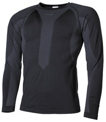 Bluză Termică Thermo-Funktions Langarm Negru FoxOutdoor - Extra Călduroasă, 4-Way Stretch