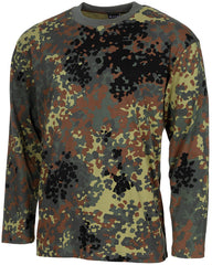 Bluză US Mânecă Lungă Flecktarn MFH - 100% Bumbac, 170g/m²