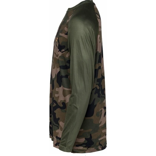 Bluză UV Camo/Green Long Sleeve Prologic - Protecție Solară, Uscare Rapidă - 3