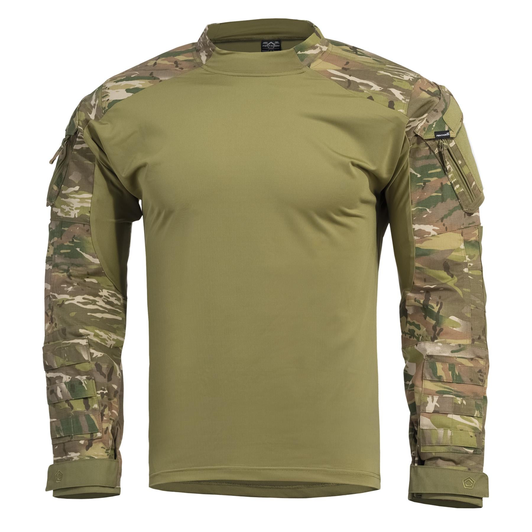 Bluza Wolf Combat Shirt Camo -Camo Grassman Pentagon Tactical - Performanță Superioară și Confort Maxim în Misiuni