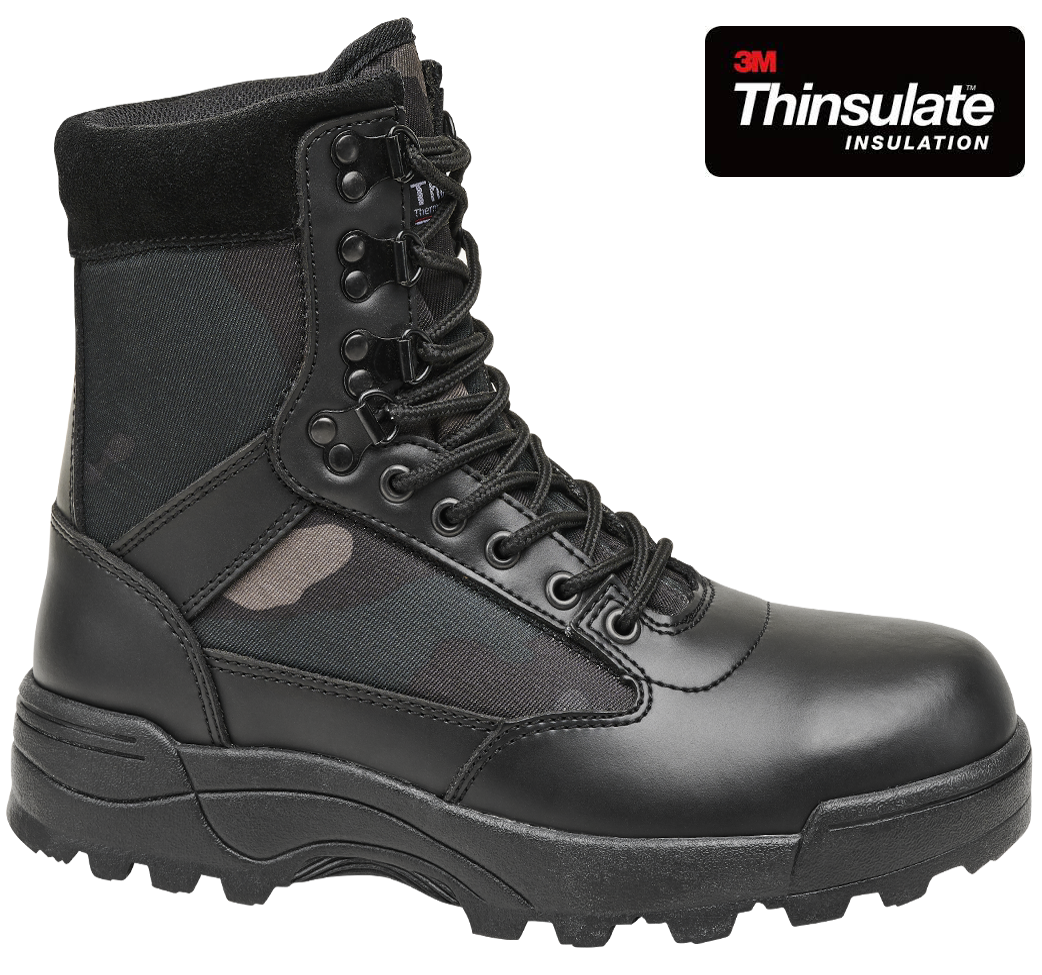 Bocanci 9 Eyelet Tactical Dark Camo Brandit - Aderenta si Rezistenta