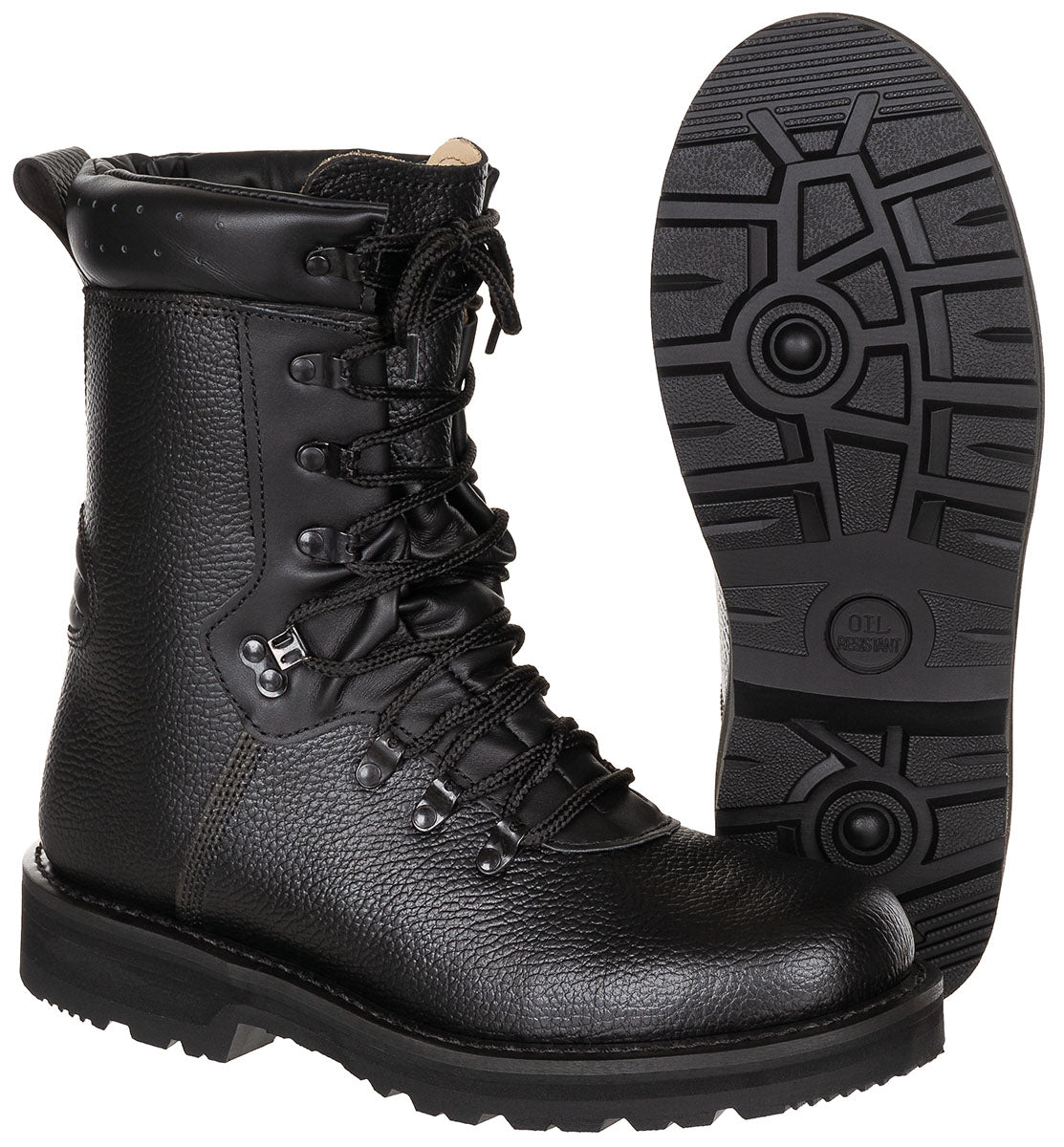 Bocanci BW Kampfstiefel, Modell 2000 Negru MFH - Piele integrală, Branț detașabil