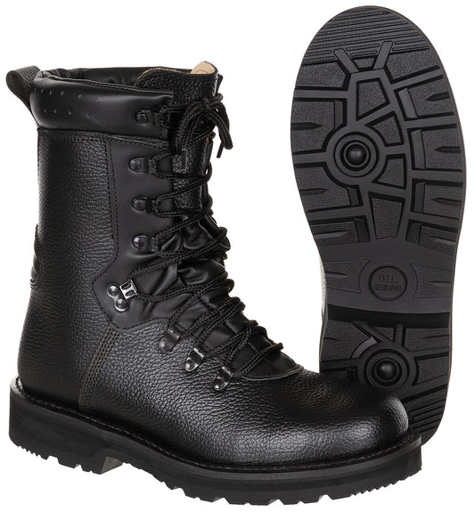 Bocanci BW Kampfstiefel, Modell 2000 Negru MFH - Piele integrală, Branț detașabil