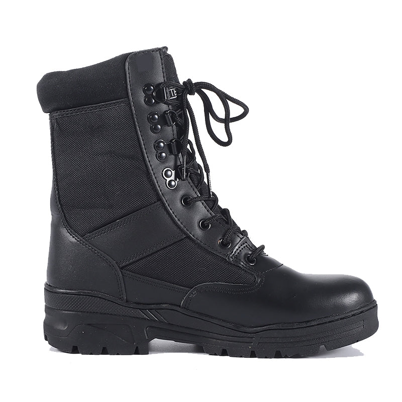 Bocanci Militari cu Talpă Cusută Integral – Shadow Forge Black
