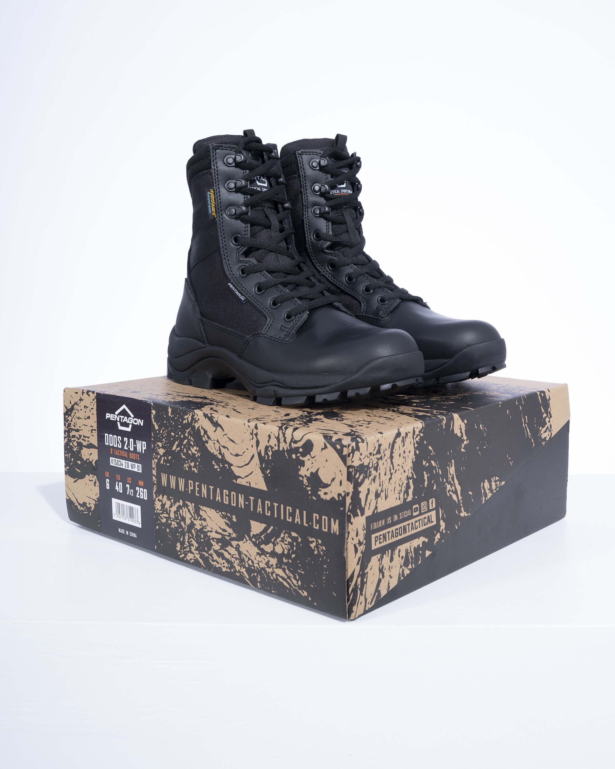 Bocanci Odos 2.0 Tactical Wp 8 -Wp Black Pentagon Tactical - Robusteză și Confort Fără Compromis