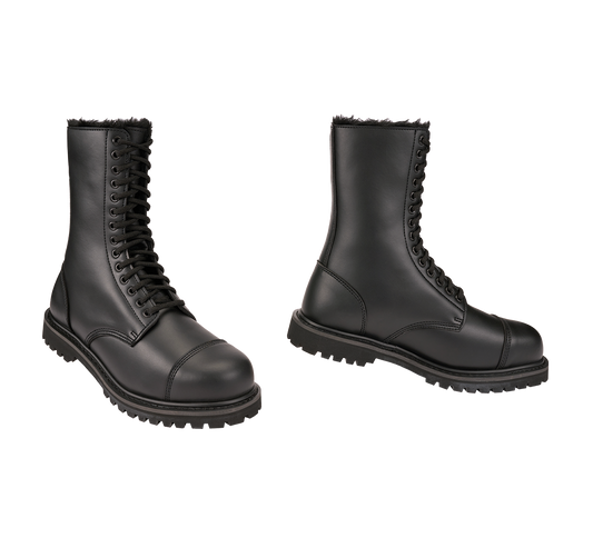 Bocanci Phantom Fur Liner 14 Eye Boot Negru Brandit - Caldura si Mobilitate
