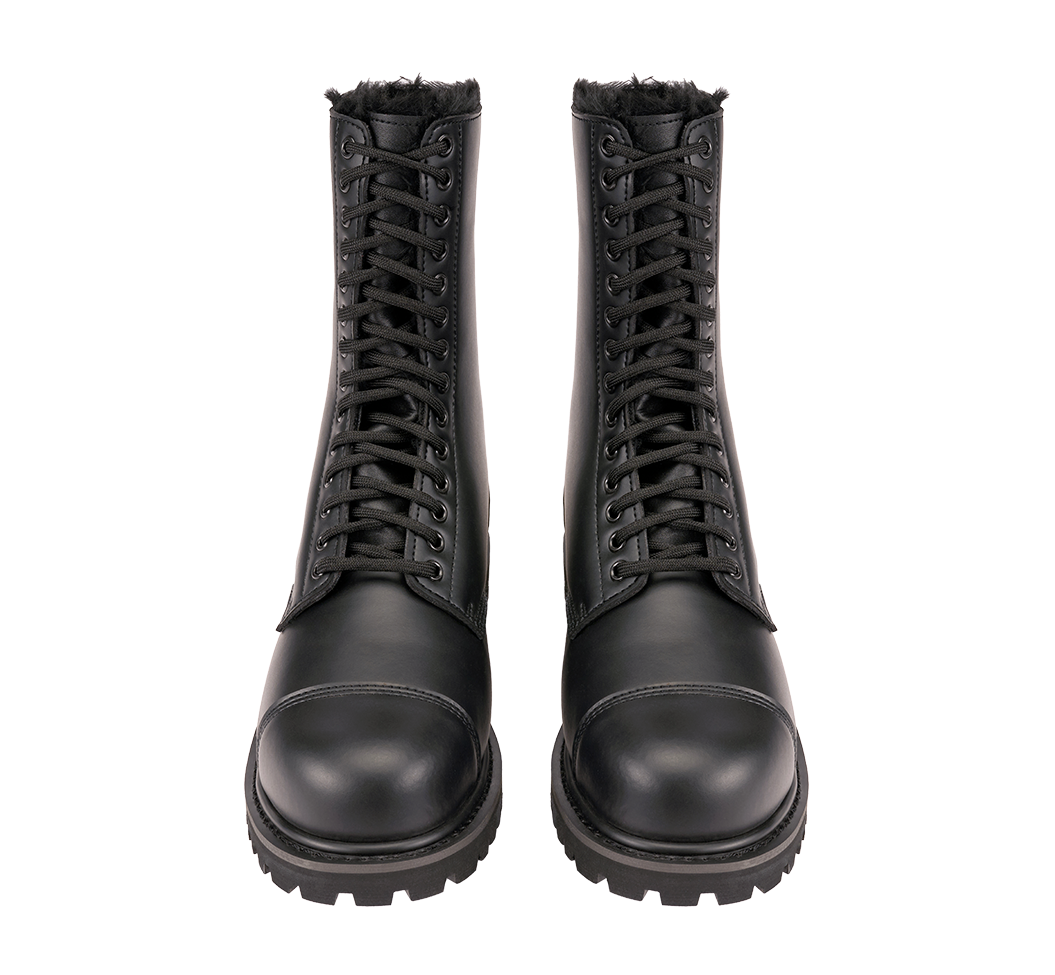 Bocanci Phantom Fur Liner 14 Eye Boot Negru Brandit - Caldura si Mobilitate