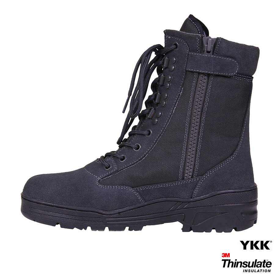 Bocanci Sniper cu Fermoar YKK Wolf Grey - Rapiditate și Rezistență
