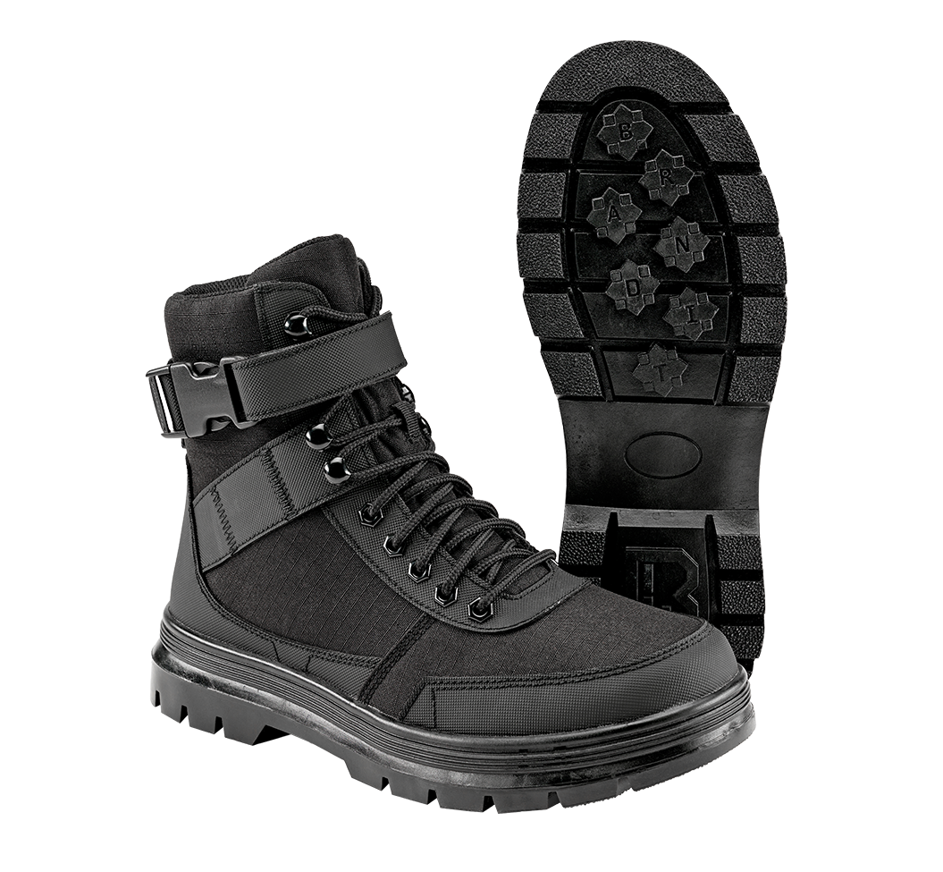 Bocanci Tactici Buckle 8 Eye Negru Brandit - Robustete Garantata