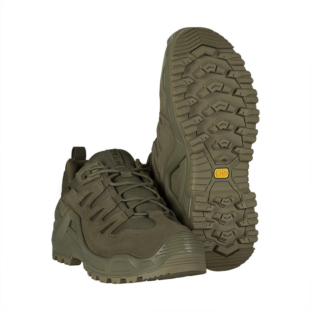 Bocanci Tactici Caiman Low M-Tac - Olive, Impermeabili și Confortabili