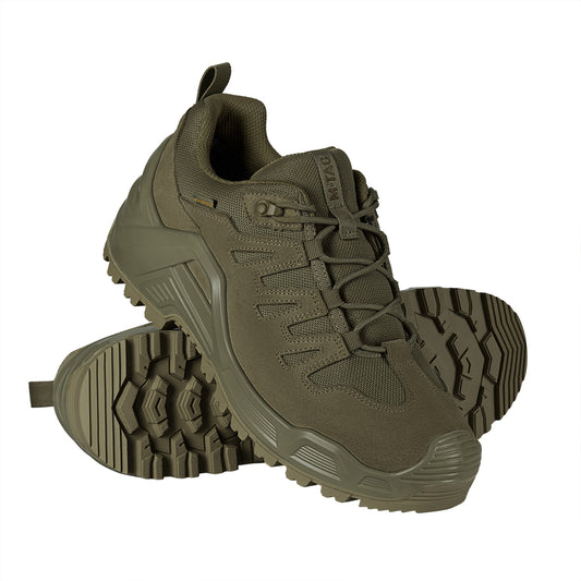 Bocanci Tactici Caiman Low M-Tac - Olive, Impermeabili și Confortabili