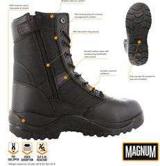 Bocanci Tactici Centurion 8.0 SZ Negru Magnum - Ușori, Talpă antiderapantă