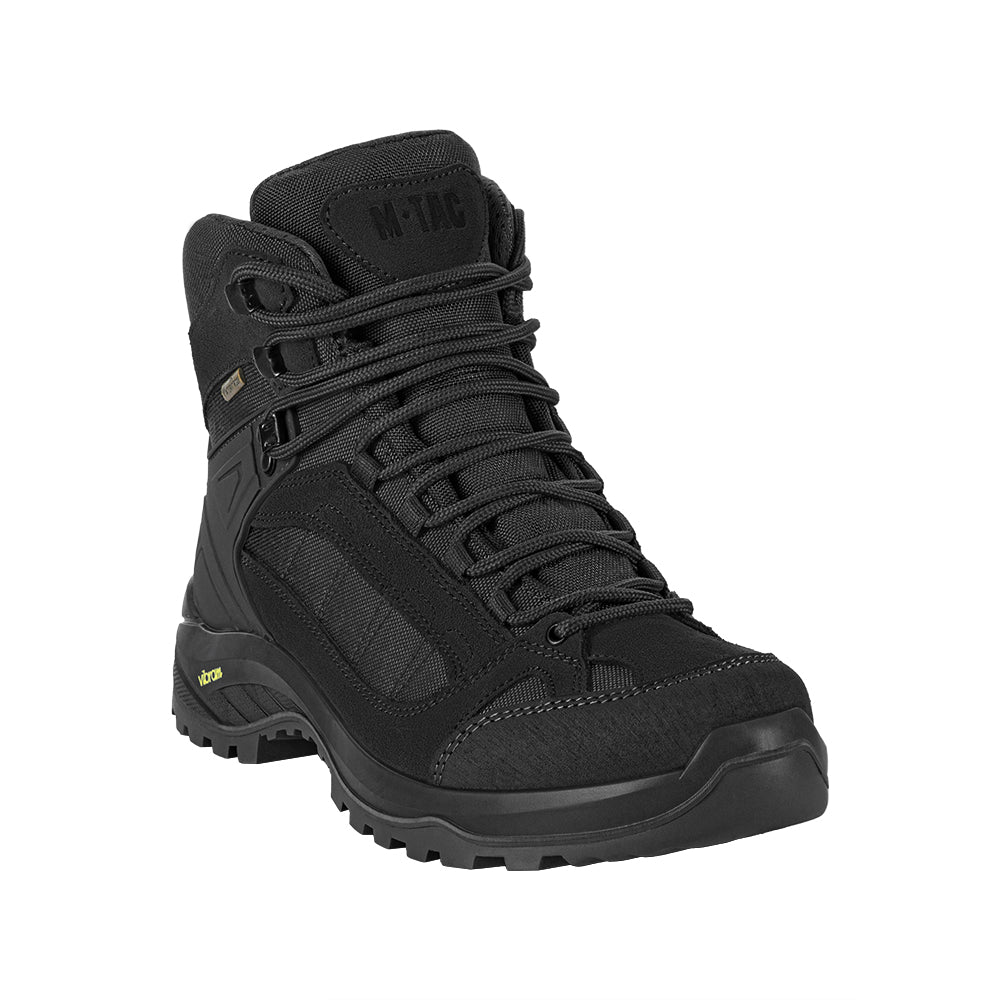 Bocanci Tactici Demi-sezon Pro Line M-Tac - Negru, Rezistență Vibram