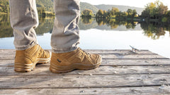 Bocanci Tactici HAIX Black Eagle Athletic 2.0 V GTX Mid Coyote – Impermeabili GORE-TEX, Ușori și Confortabili