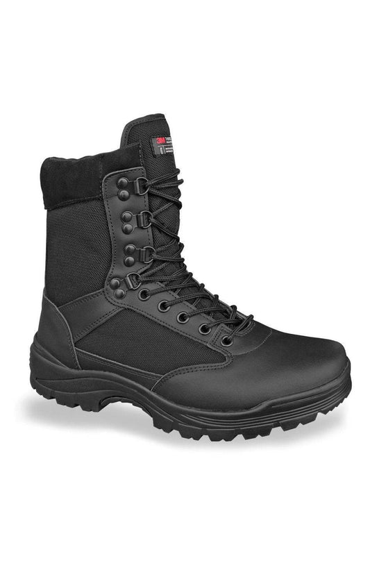Bocanci Tactici Mil-Tec cu Fermoar YKK – Thinsulate, Piele, Negri
