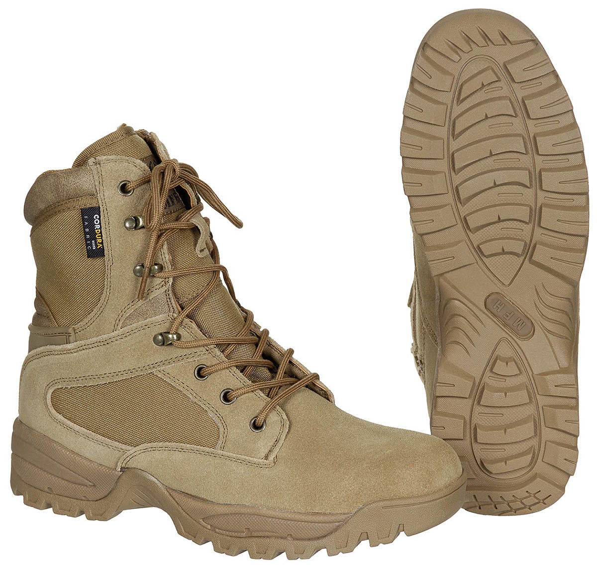 Bocanci Tactici "Mission" Coyote Tan MFH - Hidrofobi, Talpă Robustă