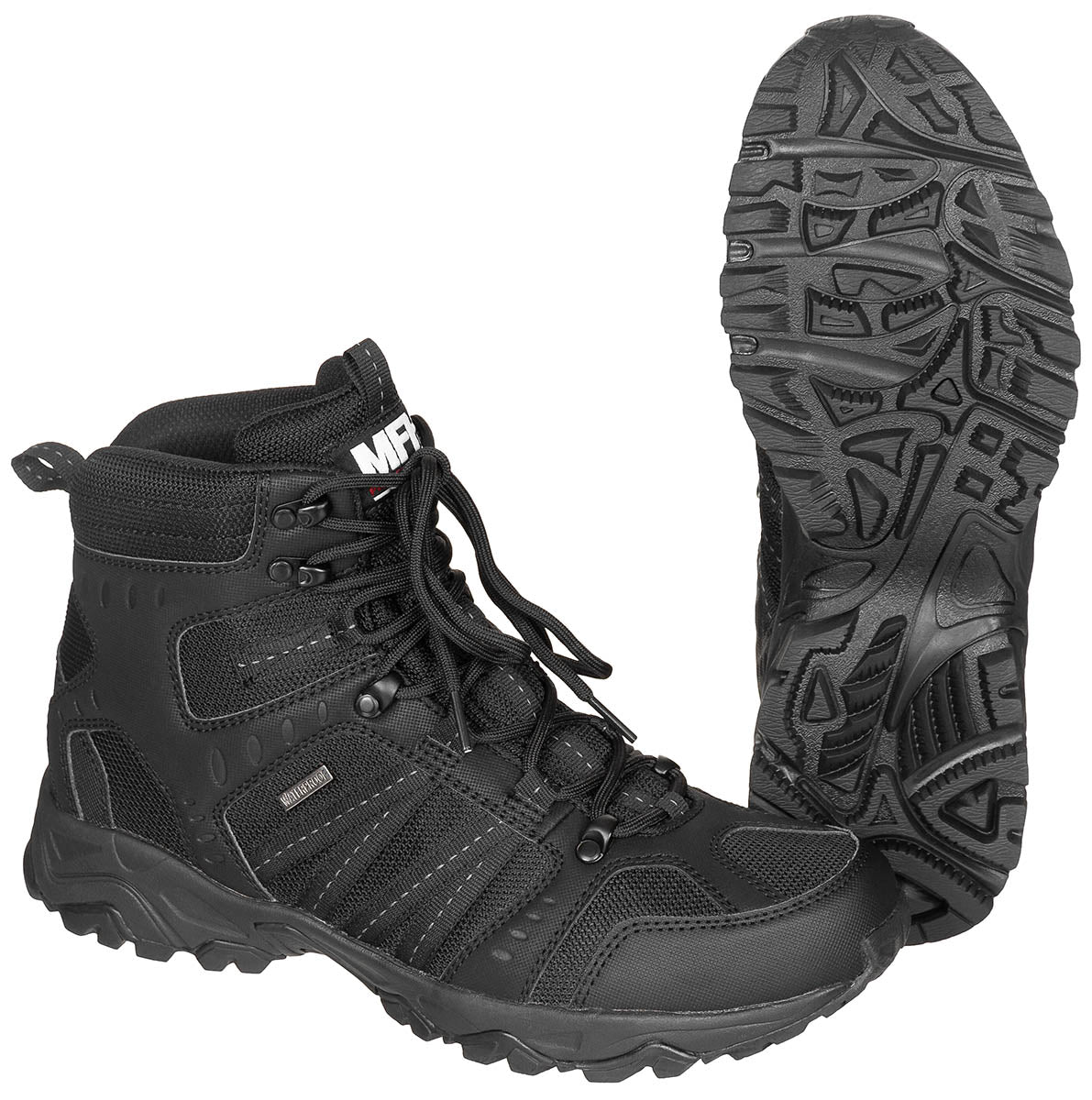Bocanci Tactici "Tactical" Negru MFHProfessional - Membrană HBR®, Impermeabili