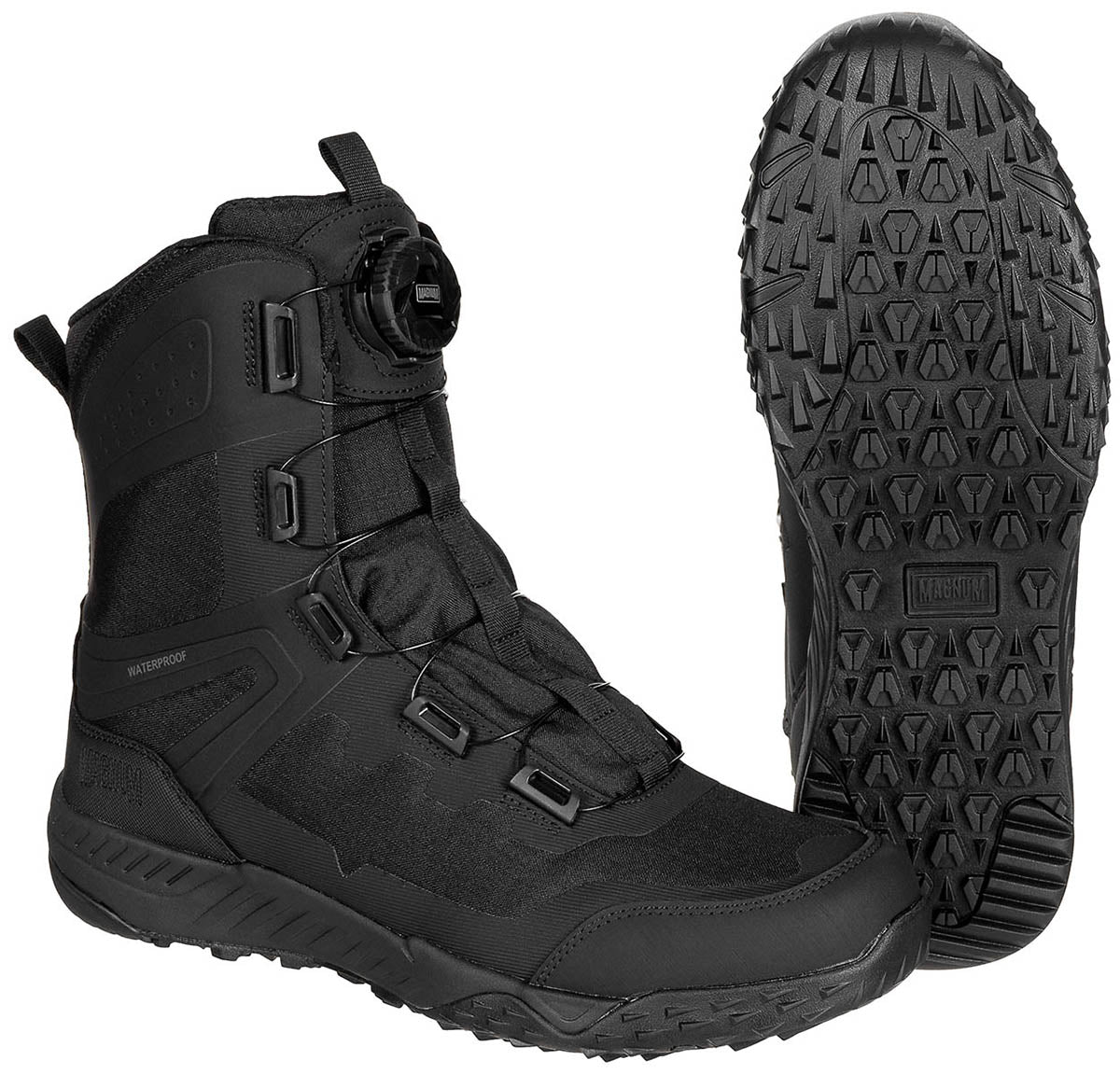 Bocanci Tactici Ultima 8.0 SZ WP M-LOCK Negru Magnum - Impermeabili, Reciclați