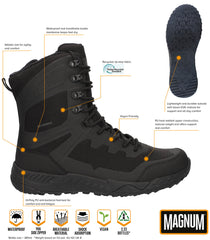 Bocanci Ultima 8.0 SZ WP Negru Magnum - Membrană Impermeabilă, Talpă Confort