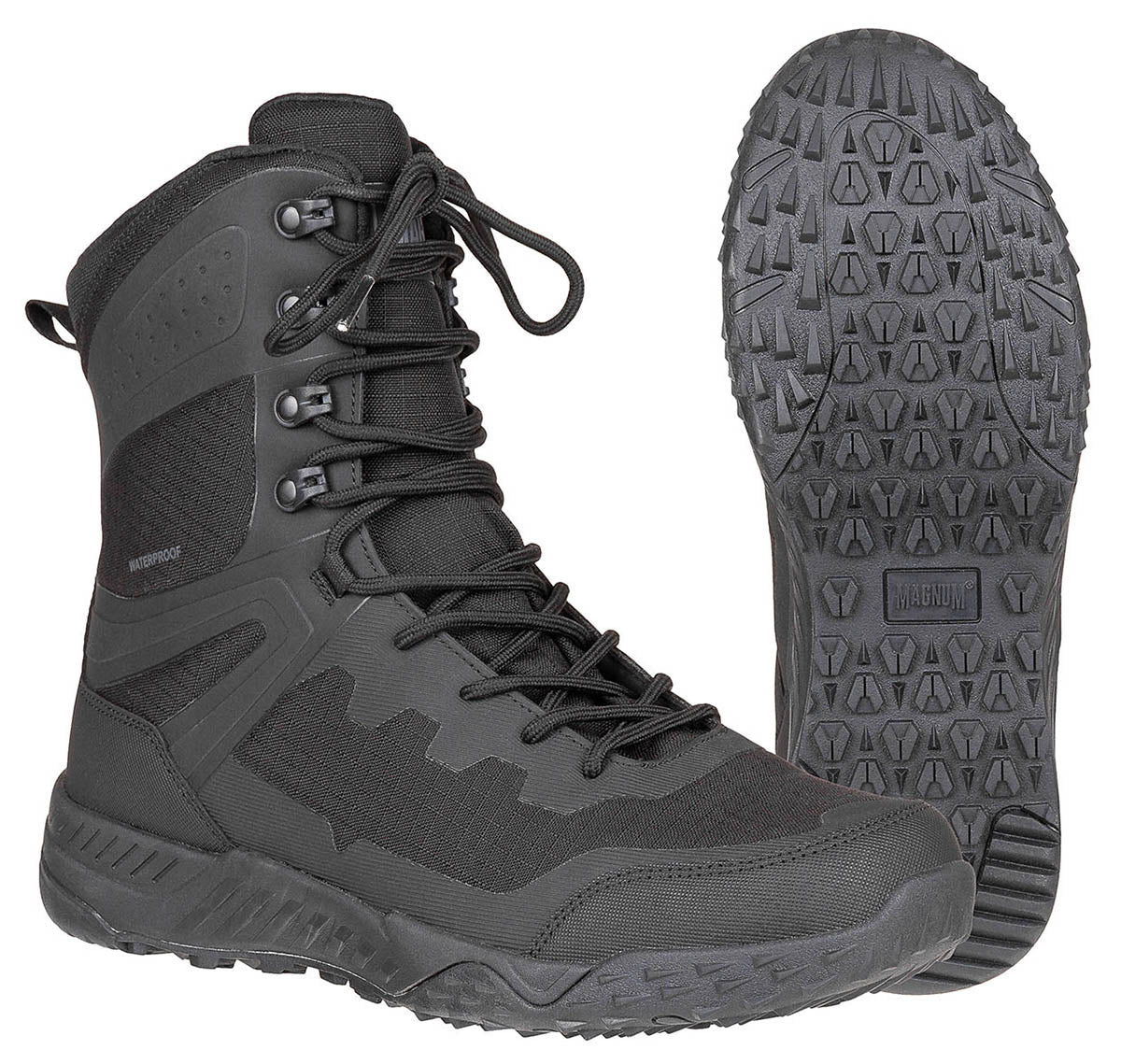 Bocanci Ultima 8.0 SZ WP Negru Magnum - Membrană Impermeabilă, Talpă Confort
