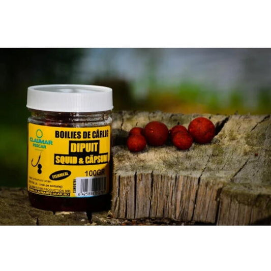 Boilies Cârlig Claumar Fishmeal Arrow Int. - Calitate Superioară, Squid&Căpșuni