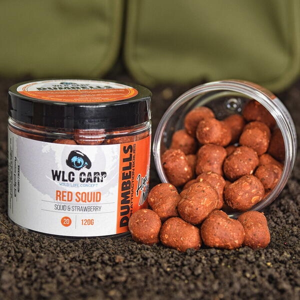 Boilies Cârlig Dumbbell Red Squid 20mm WLC - Atracție Intensă, Rezistență