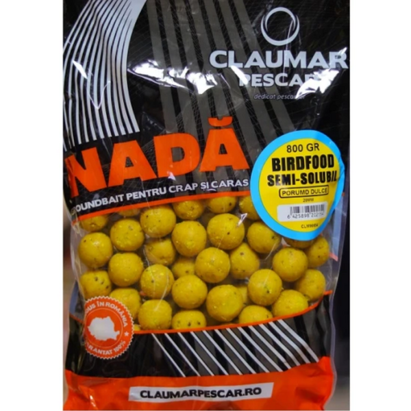 Boilies Claumar Birdfood ARROW INT. - Semisolubil, Porumb Dulce, 20mm