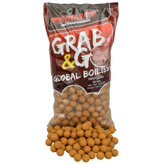 Boilies G&G Sweet Corn Starbaits - Atractivitate Maximă, 20mm, 2.5kg
