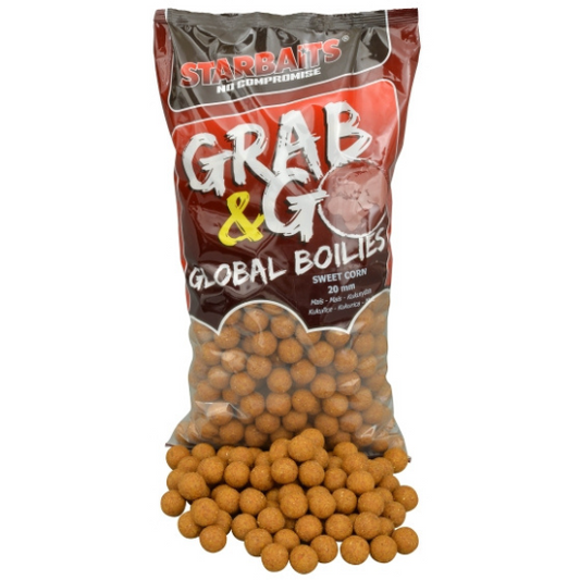 Boilies G&G Sweet Corn Starbaits - Atractivitate Maximă, 20mm, 2.5kg