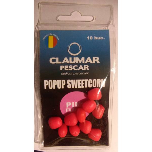 Boilies Pop-Up Porumb Artificial ARROW INT. - Pink Fluo, 10buc