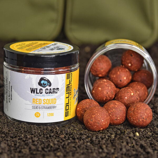 Boilies Solubil WLC Red Squid 24mm - Atractivitate Instant, Prinderi Mari