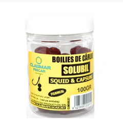 Boilies Solubile CLAUMAR FISHMEAL ARROW INT. - Squid&Capsuni 20mm