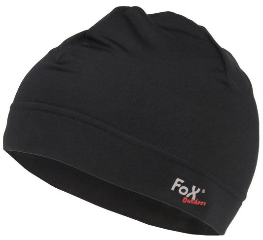 Bonetă "Run" Negru FoxOutdoor - 92% Poliester, Respirabilă