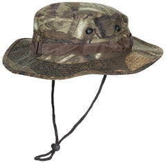 Boonie Hat US GI Rip Stop Hunter Brown MFH - 100% Bumbac, Șnur bărbie