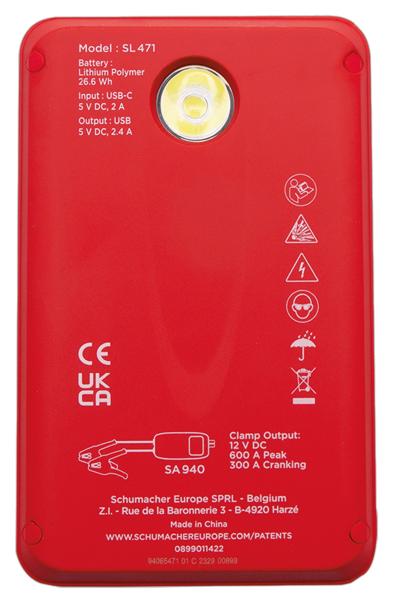 Booster Pornire Lithium SL471 600A Schumacher - Compact & Puternic
