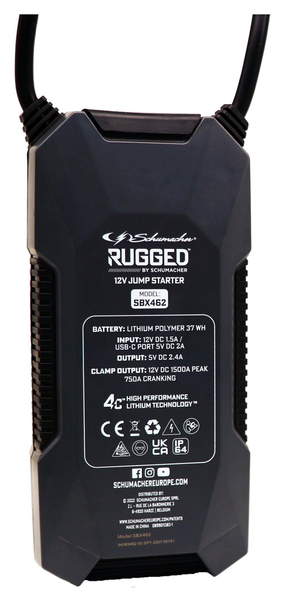 Booster Pornire Litiu Rugged SBX462 Schumacher - 1500A, IP64