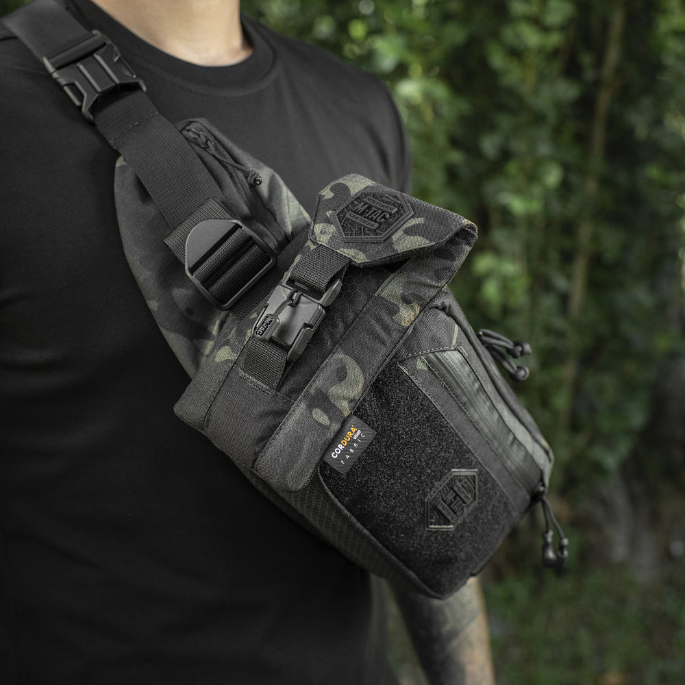 Borsetă Smartphone Elite Large Hex M-Tac - Multicam Black/Black