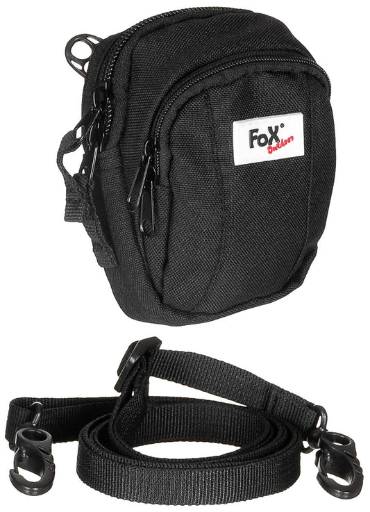 Borsetă Basic Negru FoxOutdoor - Prindere la Curea, Curea Detașabilă