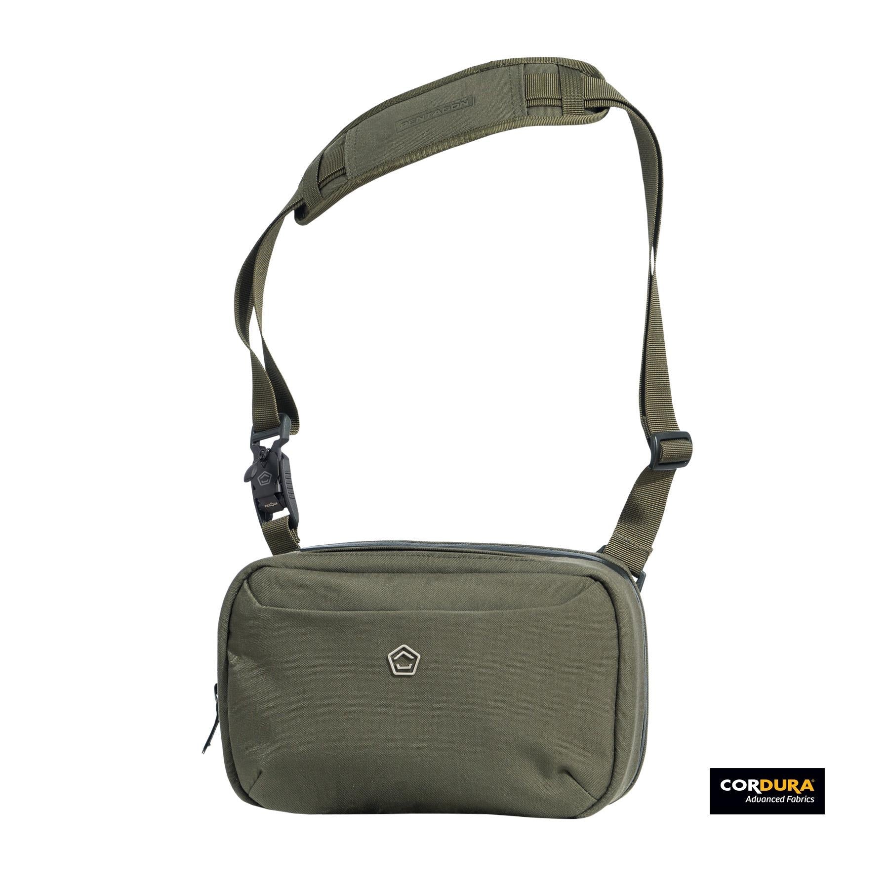 Borseta Consul Sling Pouch RAL7013 Pentagon Tactical - Versatilitate Tactică pentru Aventurierul Urban