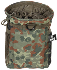 Borsetă Dump MOLLE Camo Flecktarn MFH - Deschidere Șnur, Sistem MOLLE