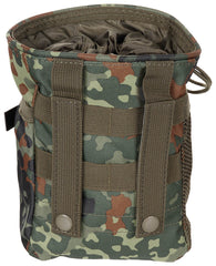 Borsetă Dump MOLLE Camo Flecktarn MFH - Deschidere Șnur, Sistem MOLLE