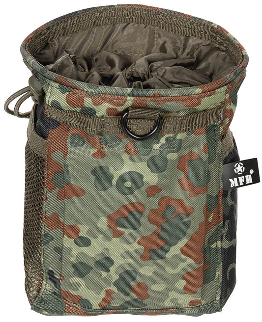 Borsetă Dump MOLLE Camo Flecktarn MFH - Deschidere Șnur, Sistem MOLLE